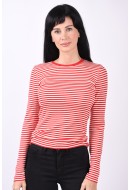 Bluza Dama Only Onlmaja Cloud Dancer /High Risk Red